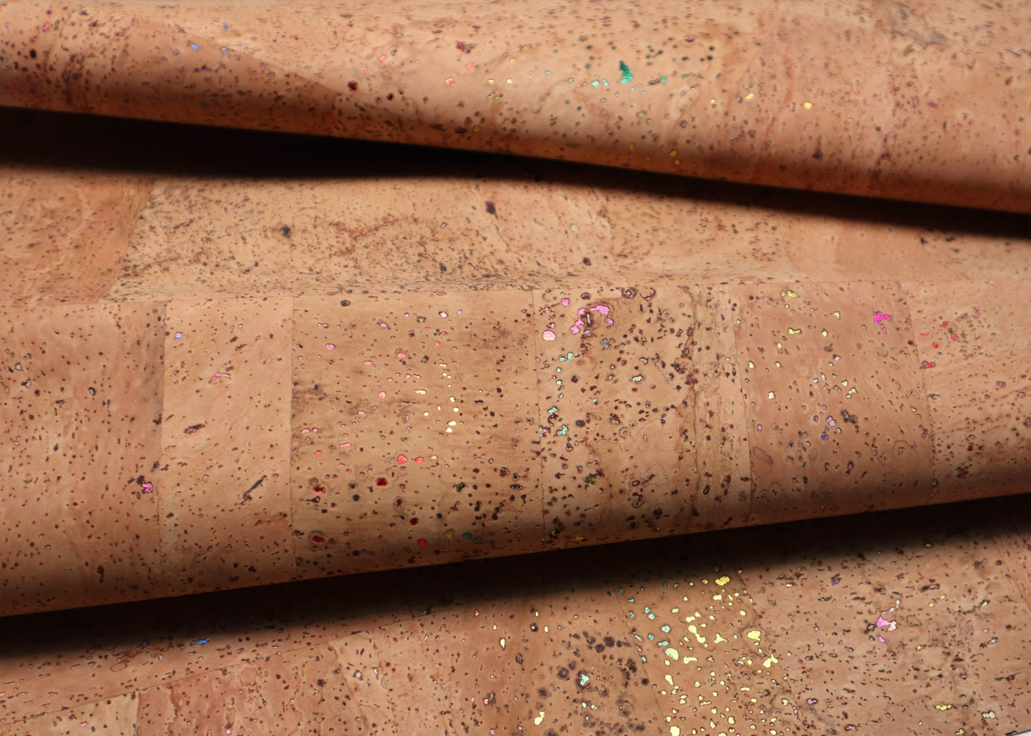 Cork Fabric Roll - Rainbow Spotted Fawn