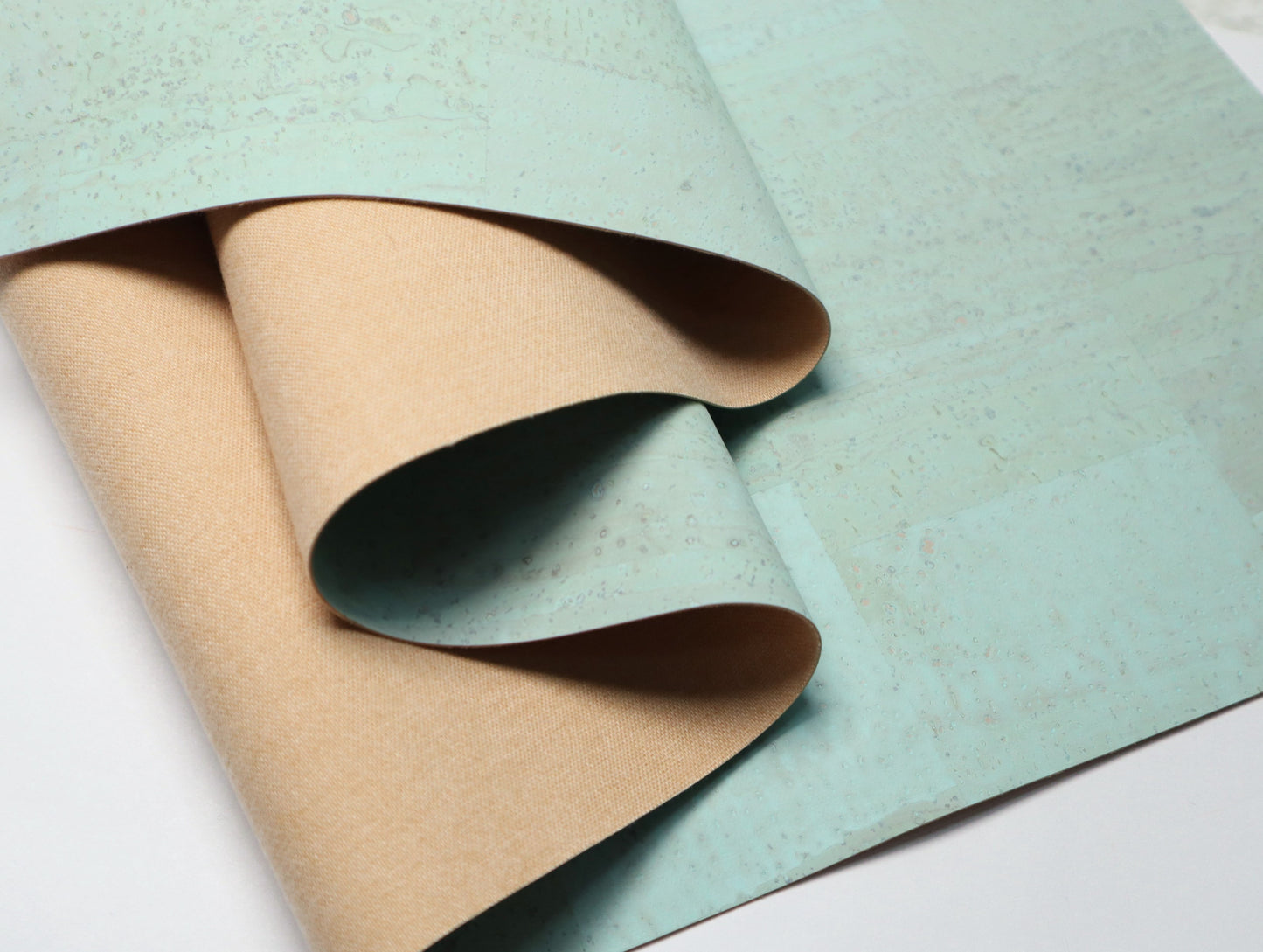 Cork Fabric Roll - Mint