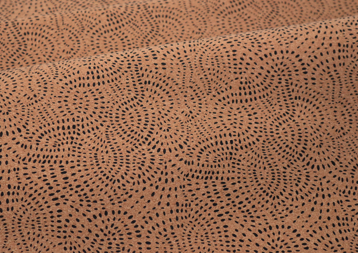 REMNANT/OFFCUT - LITE Cork Fabric 14" x 36" - Shadow Palms