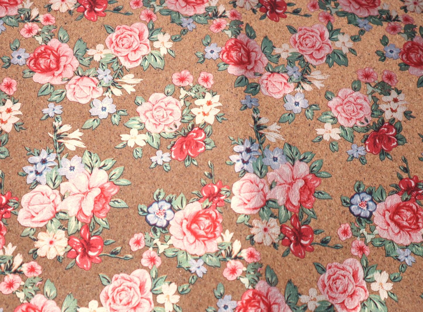 LITE Cork Fabric Sheet - Foil Floral