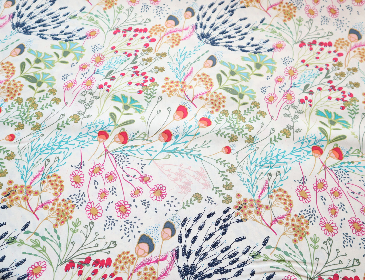 Premium Cotton - 1/2 YARD - Meadow Vivid