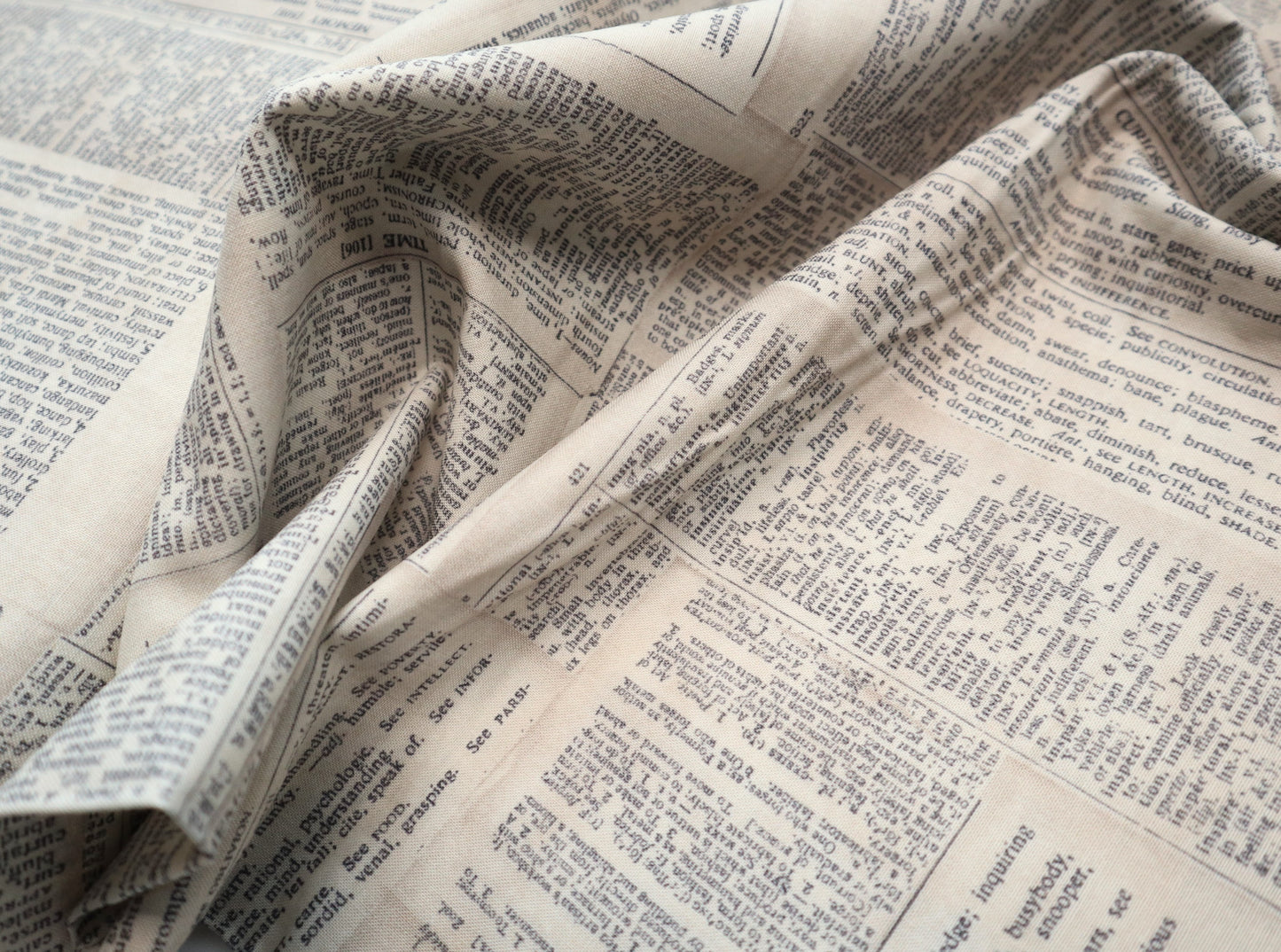 Premium Cotton - 1/2 YARD - Dictionary