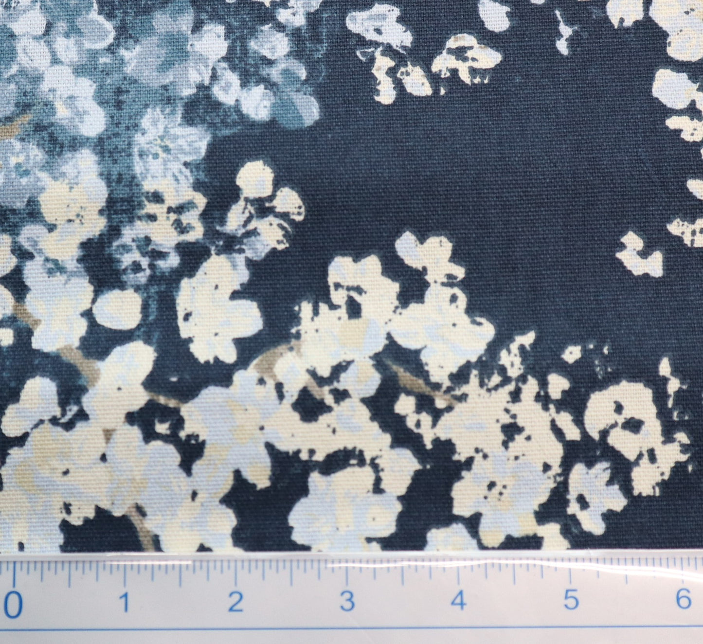 Cotton Canvas - 1/2 YARD - Blue Blossom