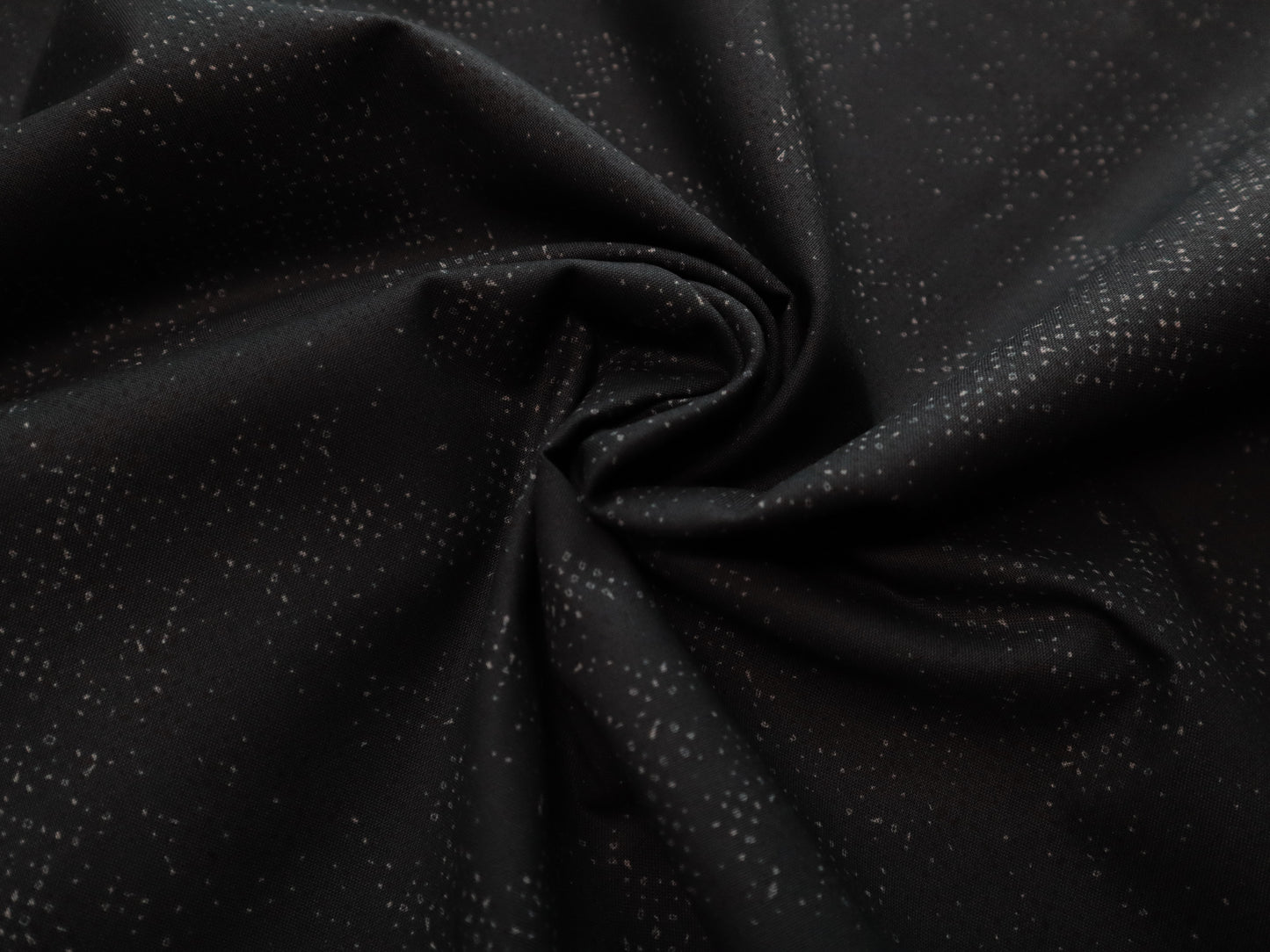 Premium Cotton - 1/2 YARD - Spotted Black