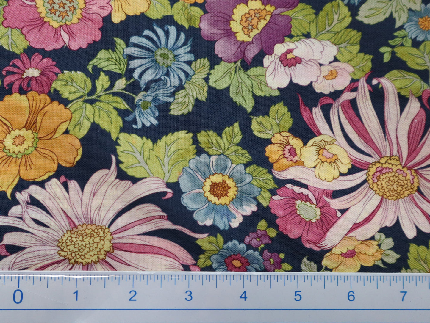 Premium Cotton - 1/2 YARD - Chelsea Garden Navy