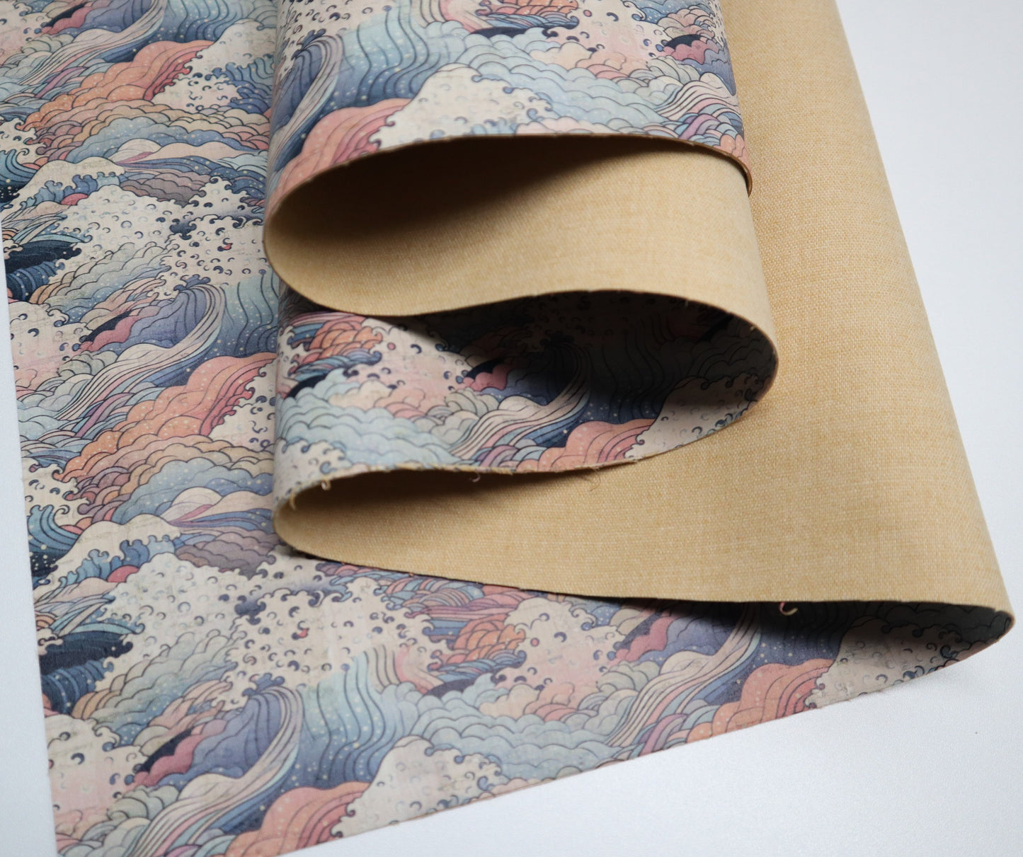 Cork Fabric Roll - Enchanted Waves