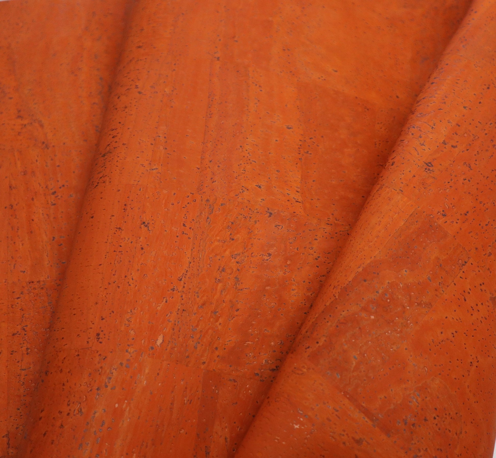 REMNANT/OFFCUT - Cork Fabric 17.75" x 18" - Pumpkin