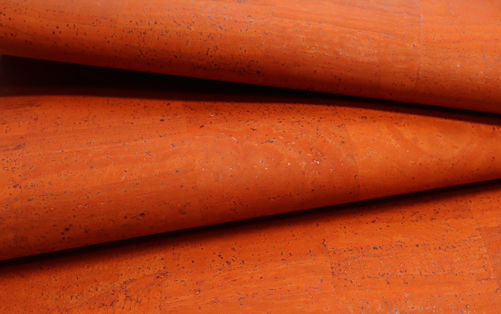 REMNANT/OFFCUT - Cork Fabric 17.75" x 18" - Pumpkin