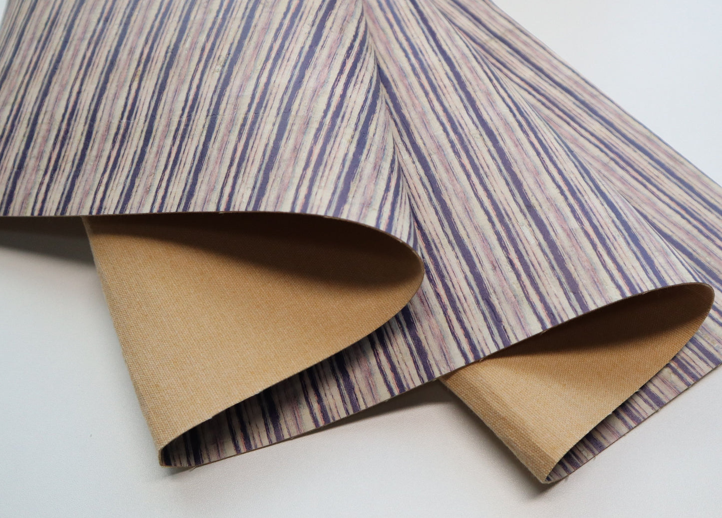 REMNANT/OFFCUT - Cork Fabric 18" x 18" - Larkspur