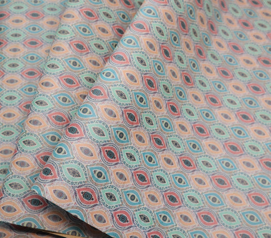 REMNANT/OFFCUT - Cork Fabric 18" x 27" - Boho Dream
