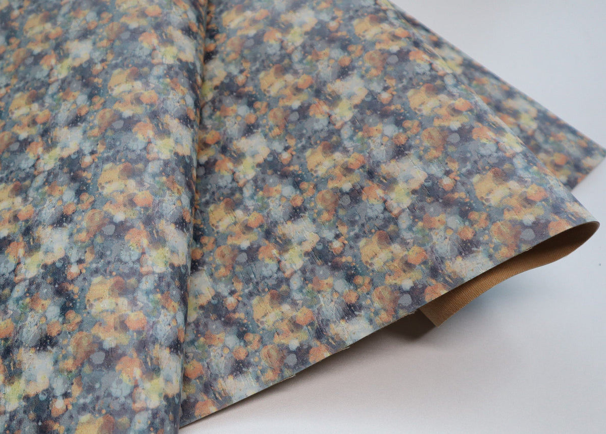 REMNANT/OFFCUT - Cork Fabric 18" x 18" - Focus