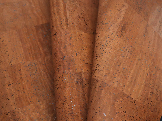 REMNANT/OFFCUT - Cork Fabric 13" x 26" - Cinnamon