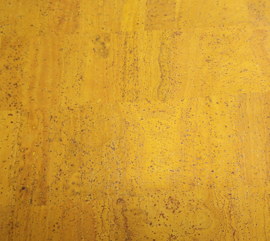 REMNANT/OFFCUT - Cork Fabric 18" x 18" - Turmeric