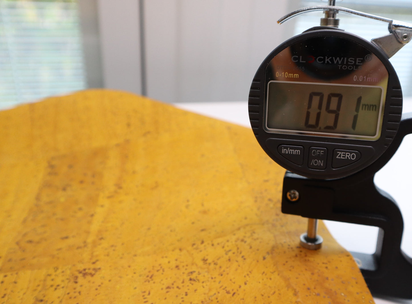 REMNANT/OFFCUT - Cork Fabric 16" x 18" - Turmeric