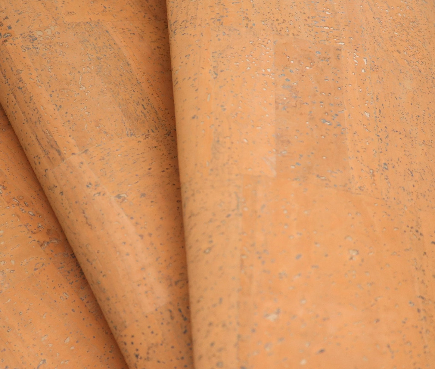 REMNANT/OFFCUT - Cork Fabric 13.5" x 18" - Melon Sorbet