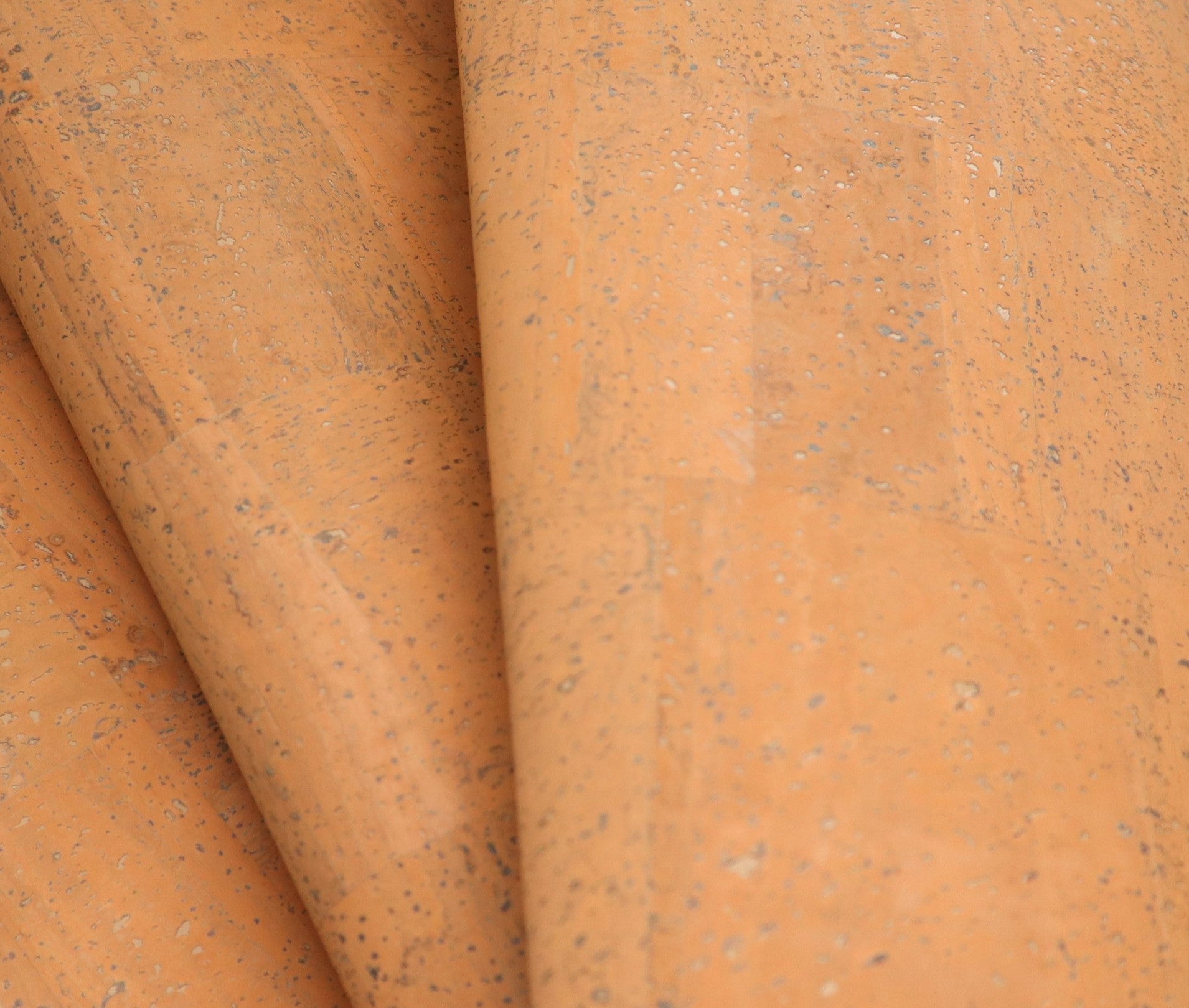 REMNANT/OFFCUT - Cork Fabric 13.5" x 18" - Melon Sorbet