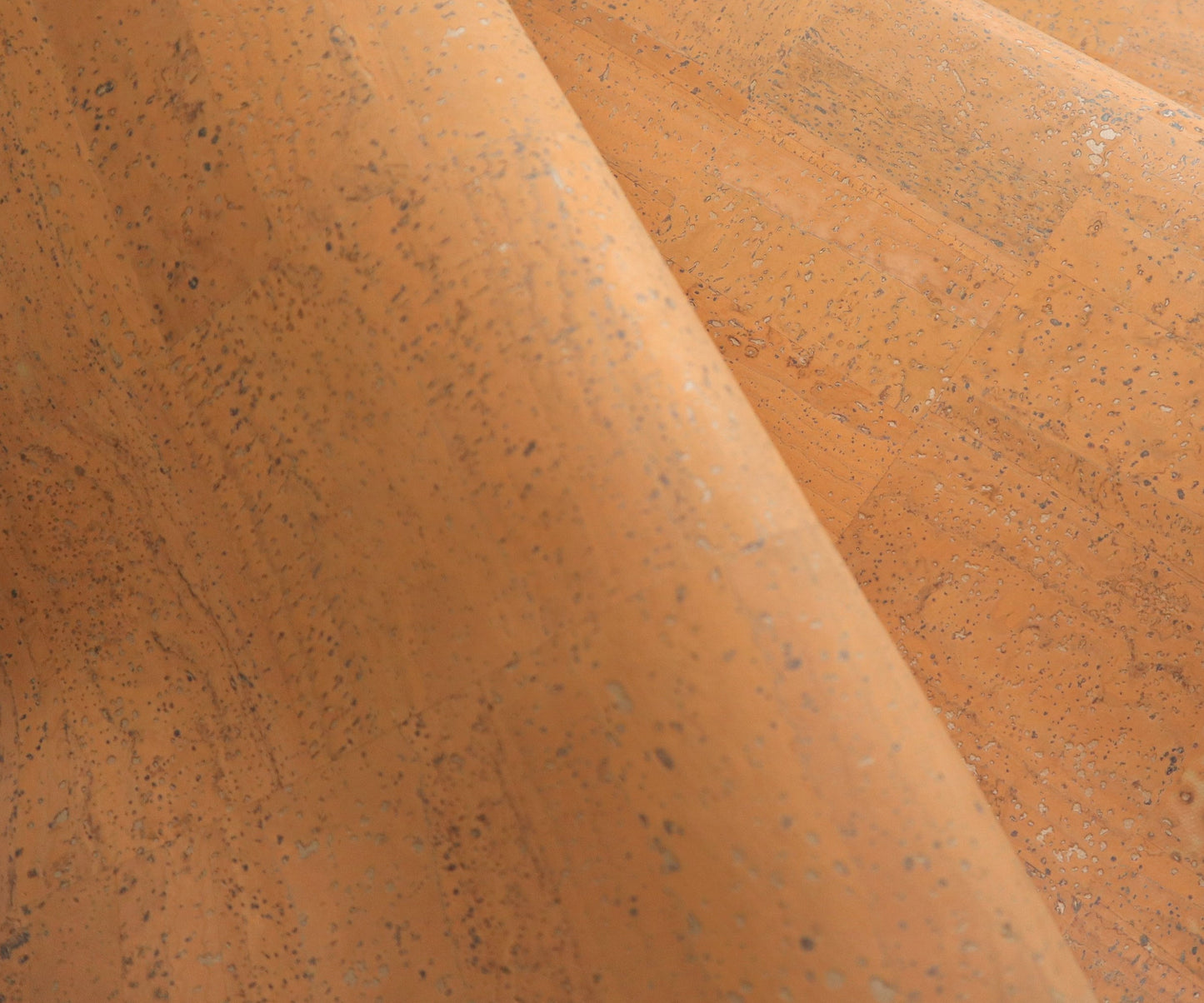 REMNANT/OFFCUT - Cork Fabric 13.5" x 18" - Melon Sorbet