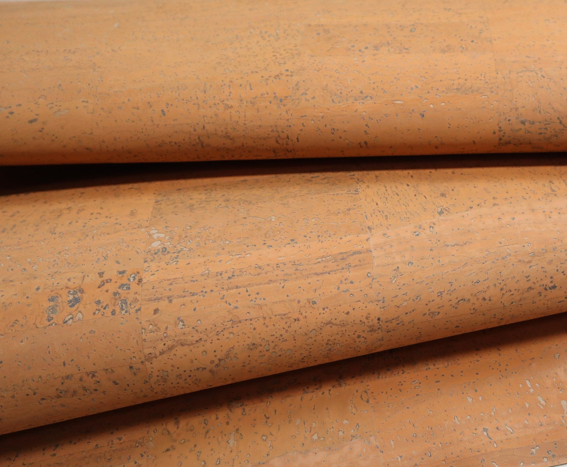 REMNANT/OFFCUT - Cork Fabric 13.5" x 18" - Melon Sorbet