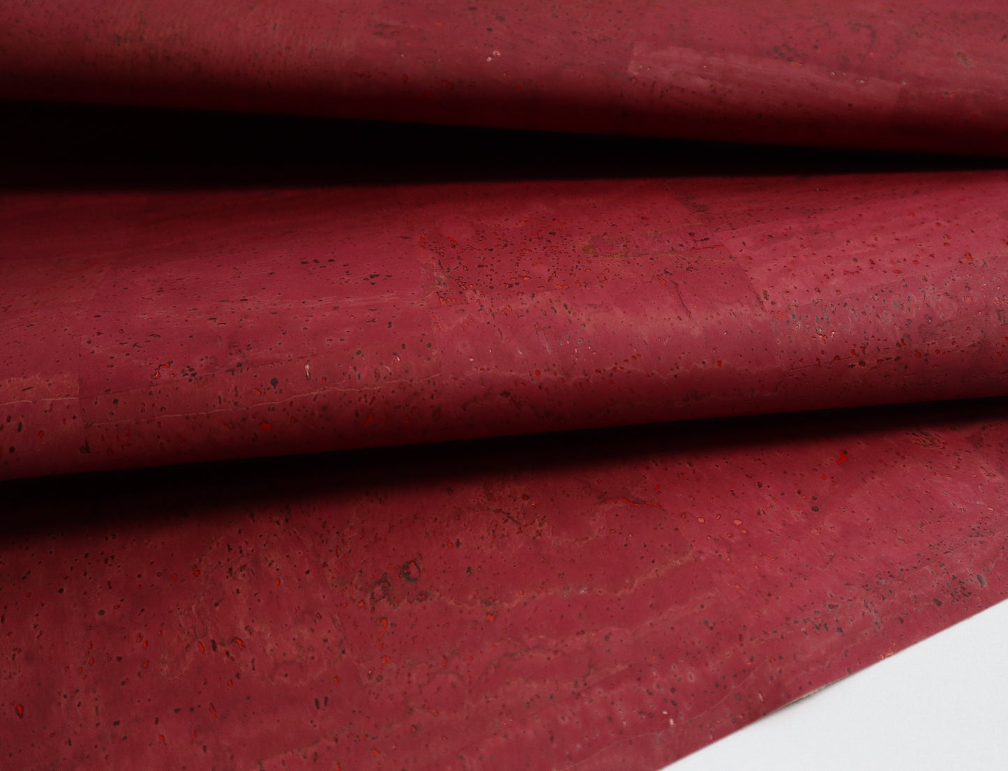 REMNANT/OFFCUT - Cork Fabric 18" x 24" - Sangria