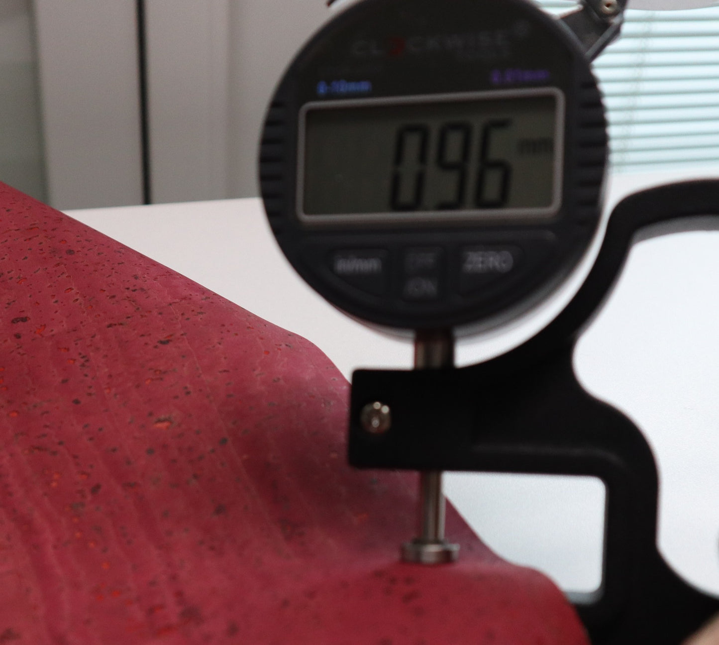 REMNANT/OFFCUT - Cork Fabric 18" x 24" - Sangria