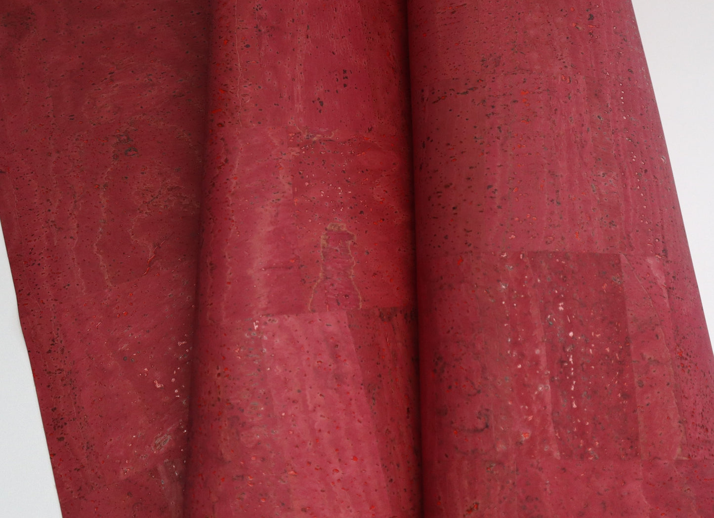 REMNANT/OFFCUT - Cork Fabric 18" x 24" - Sangria