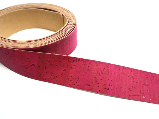 Cork Ribbon By the Yard - Pretty in Pink
