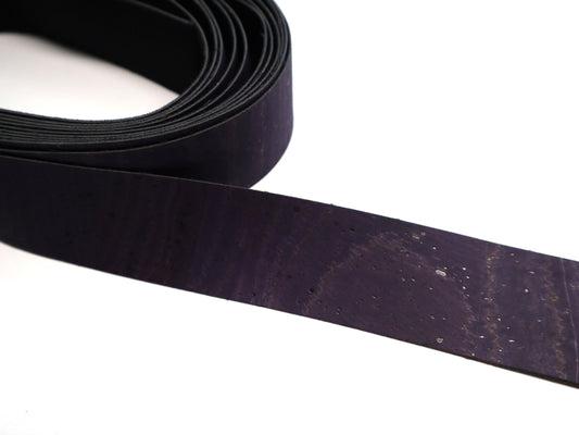Cork Ribbon By the Yard - Eggplant