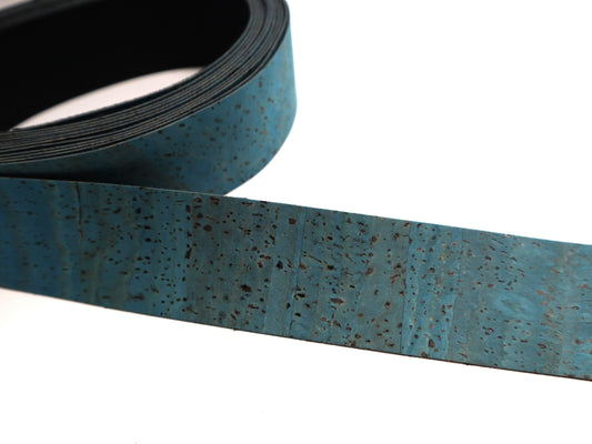 Cork Ribbon By the Yard - Blue Lagoon