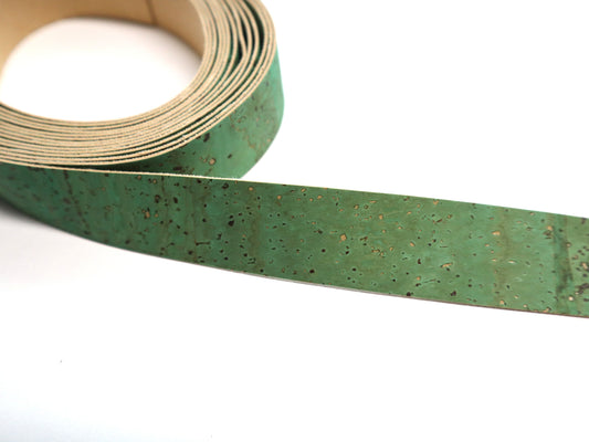 Cork Ribbon By the Yard - Grass Green