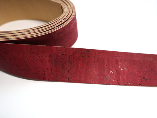 Cork Ribbon By the Yard - Sangria