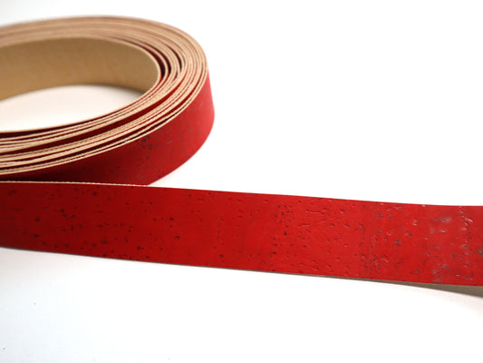 Cork Ribbon By the Yard - Red