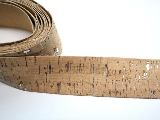 Cork Ribbon By the Yard - Yukon Silver