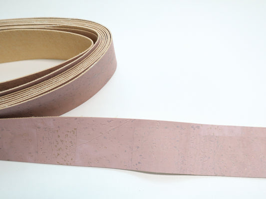 Cork Ribbon By the Yard - Ballerina Pink