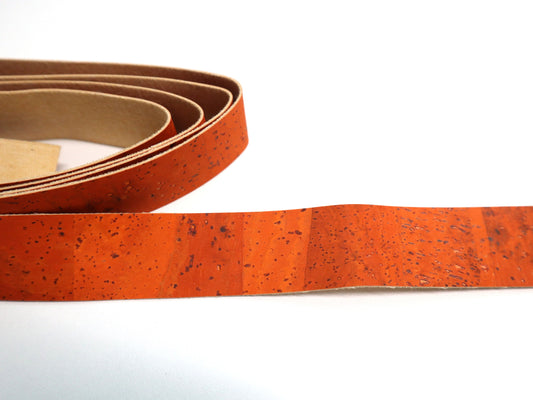 Cork Ribbon By the Yard  - Pumpkin