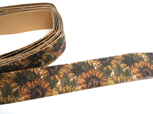 Cork Ribbon By the Yard  - Sunflower