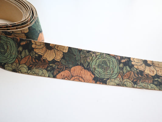Cork Ribbon By the Yard - Antique Blooms