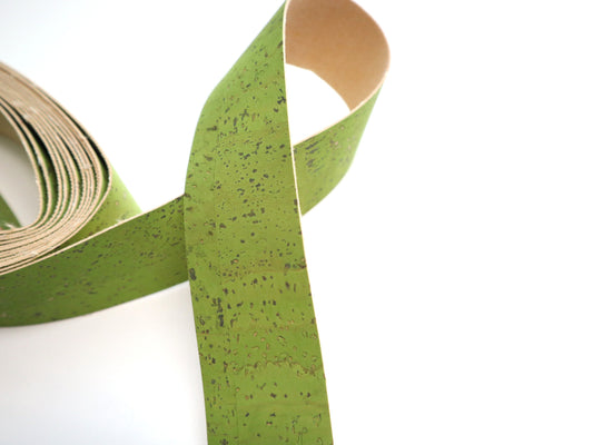 Cork Ribbon By the Yard - Refined Lime