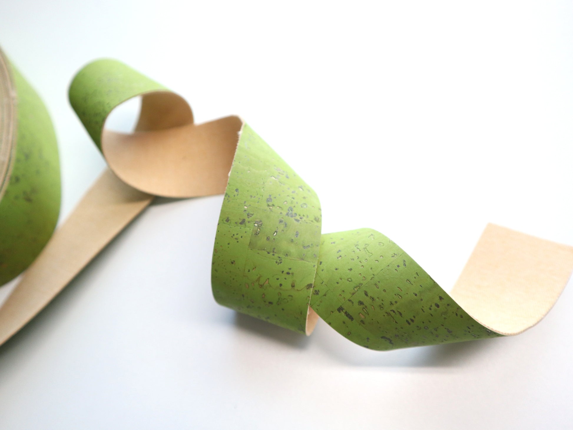 Cork Ribbon By the Yard - Refined Lime