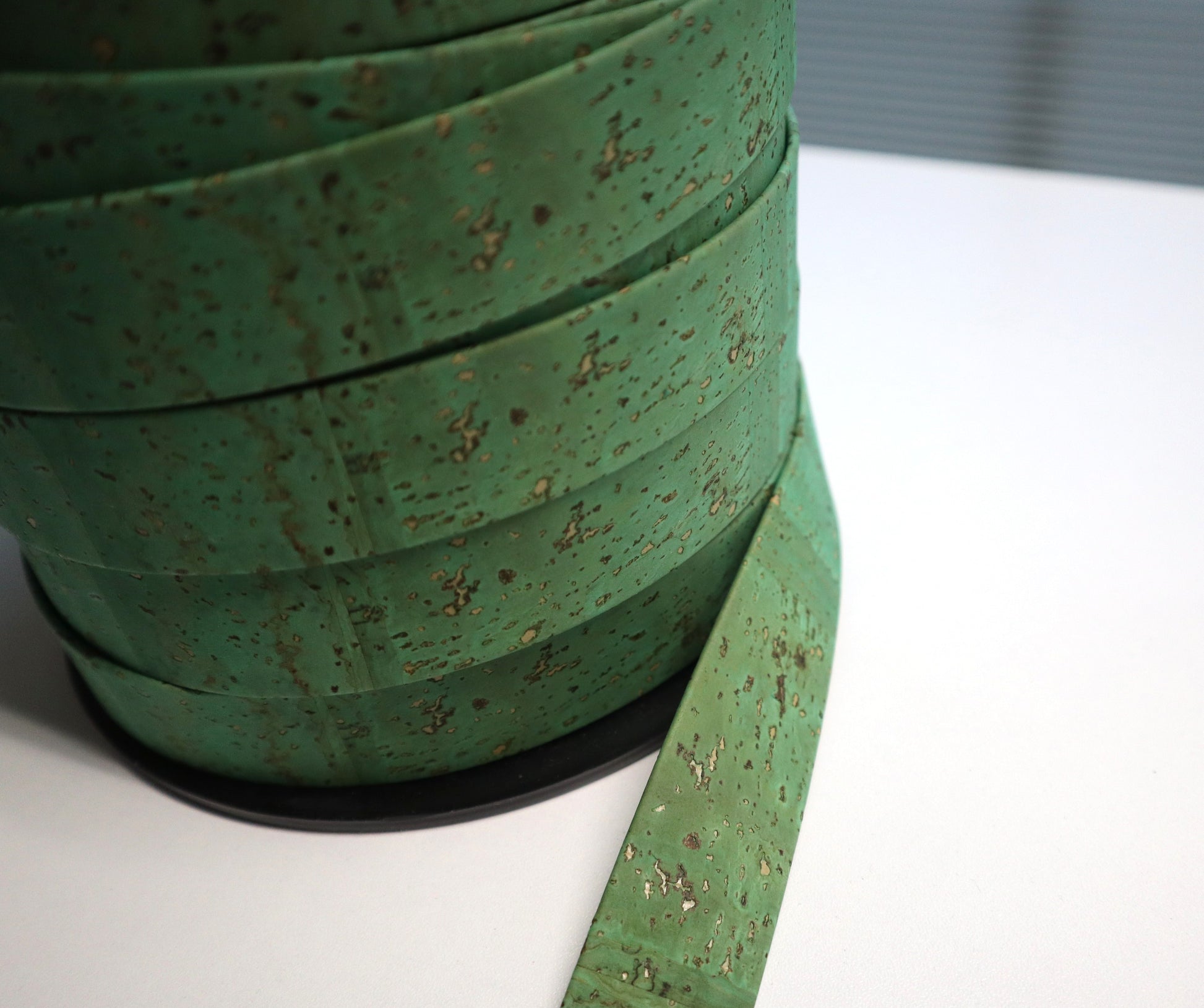 Flat Cork Cord by the Yard - Grass Green