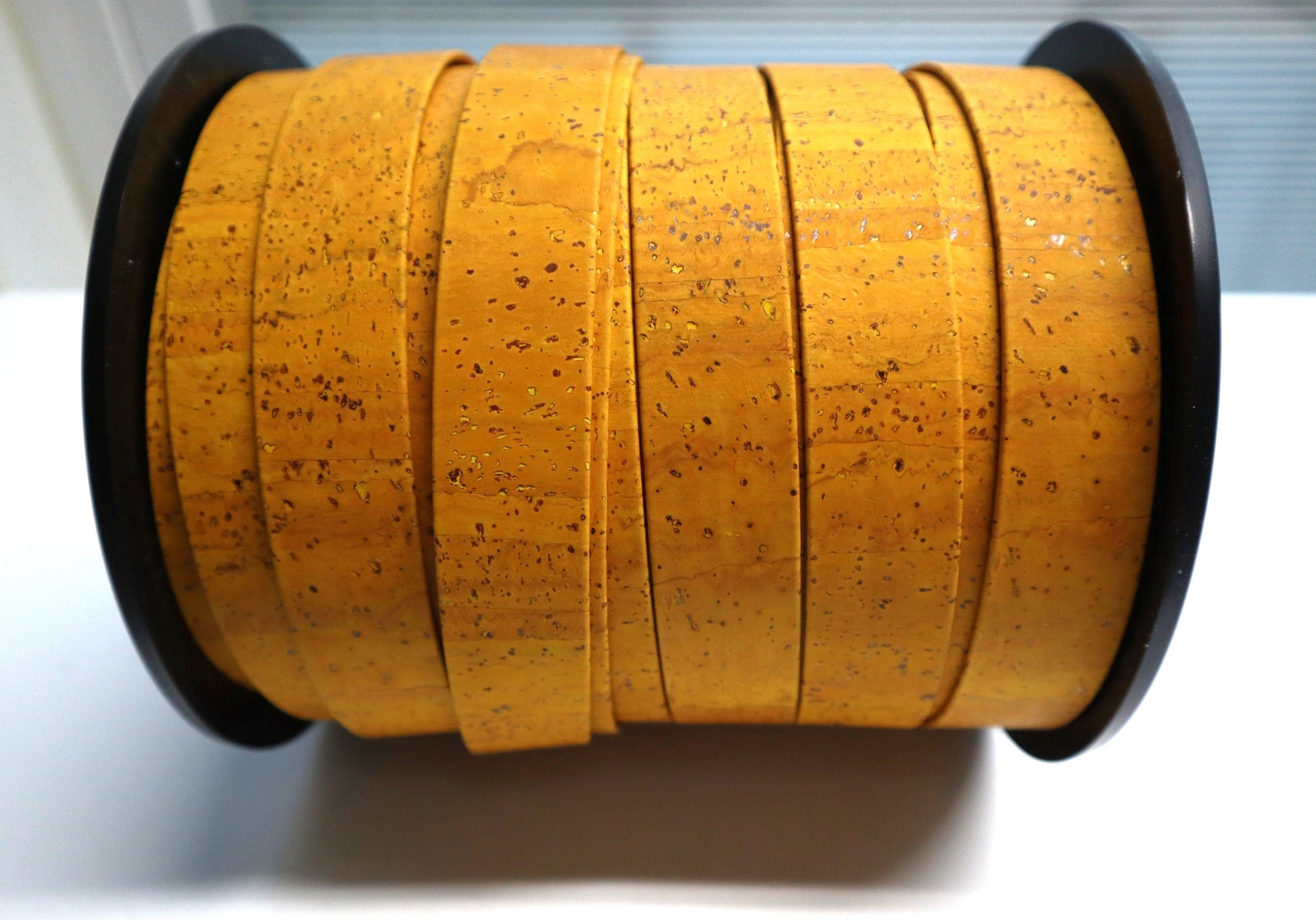 Flat Cork Cord by the Yard - Turmeric