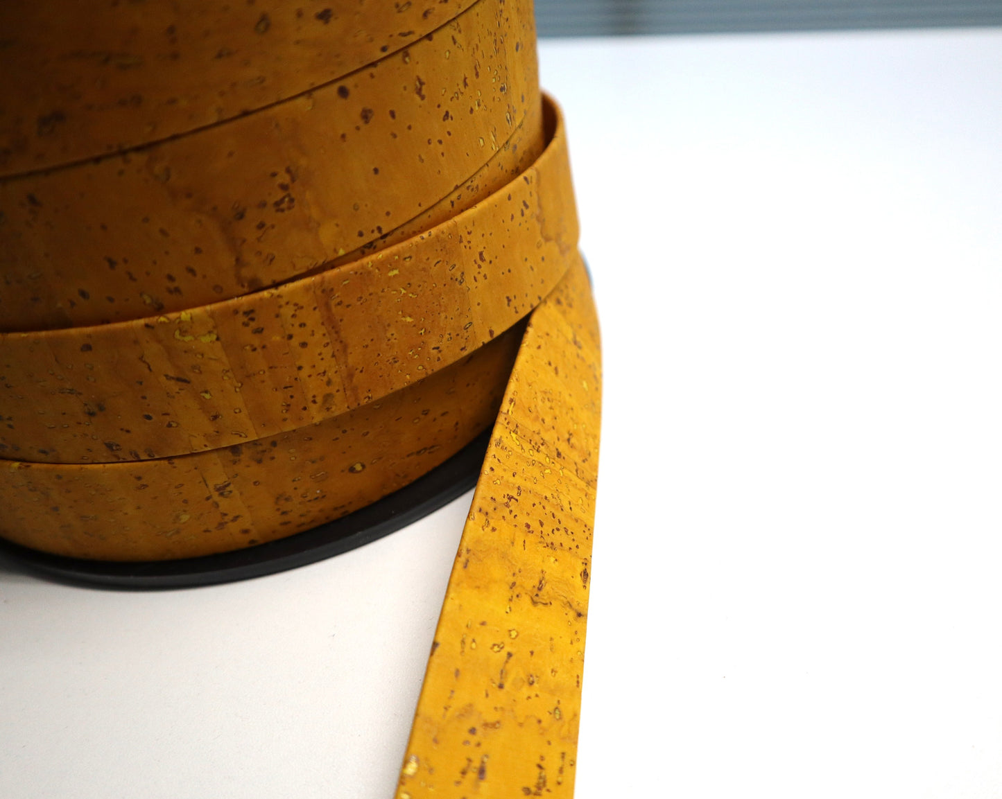 Flat Cork Cord by the Yard - Turmeric