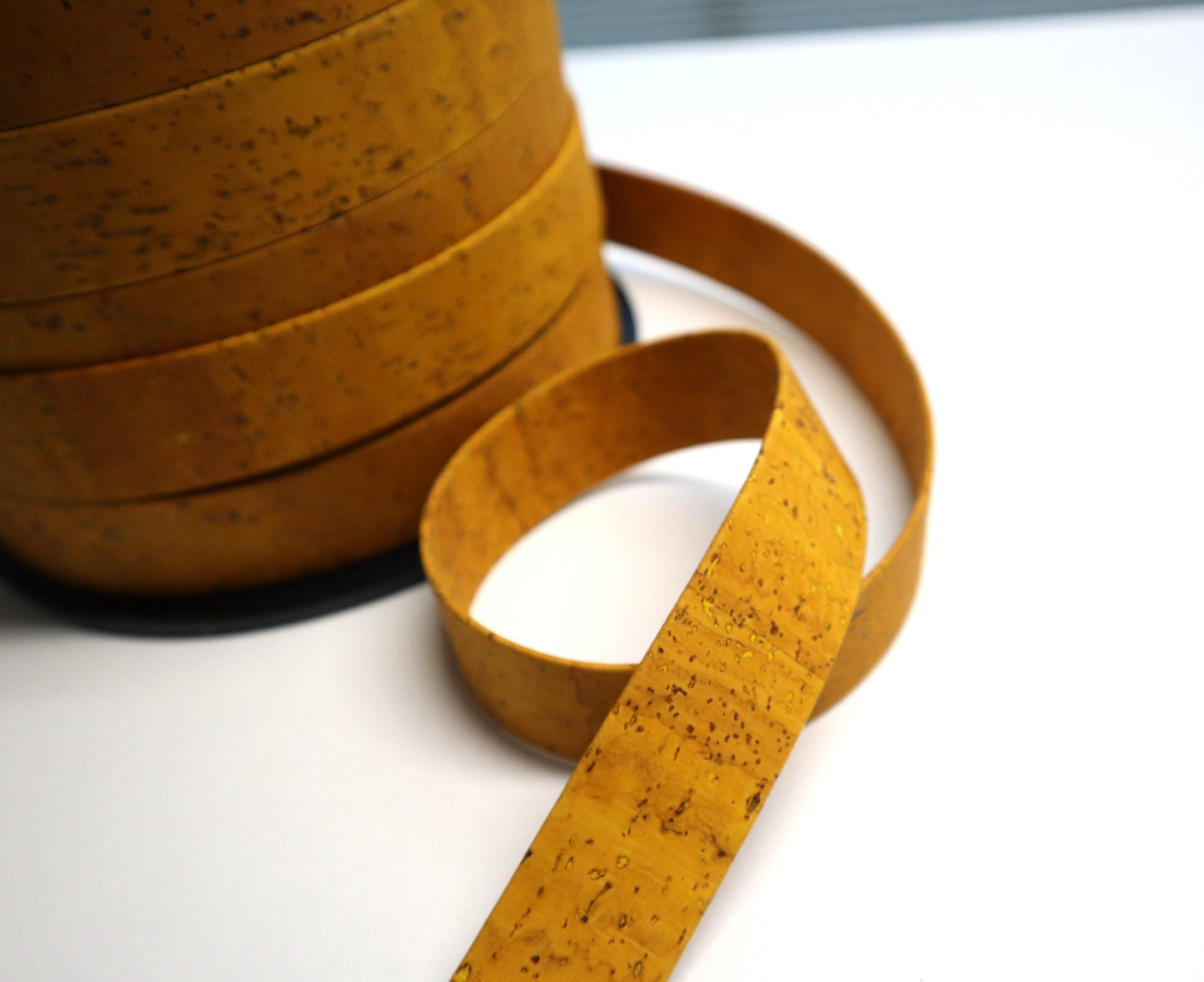 Flat Cork Cord by the Yard - Turmeric