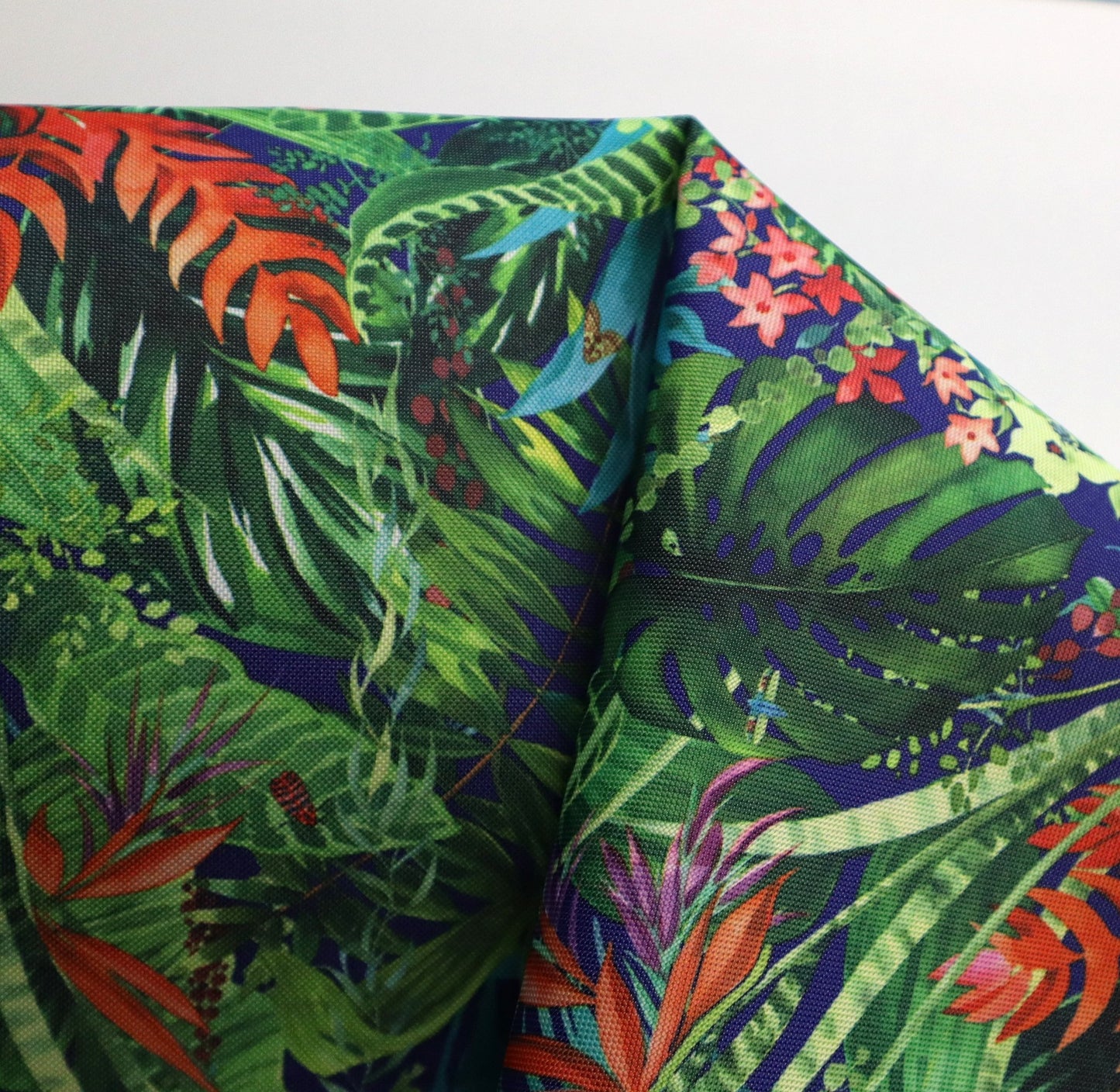 REMNANT/OFFCUT - Waterproof Canvas - Jungle 18" x 34"