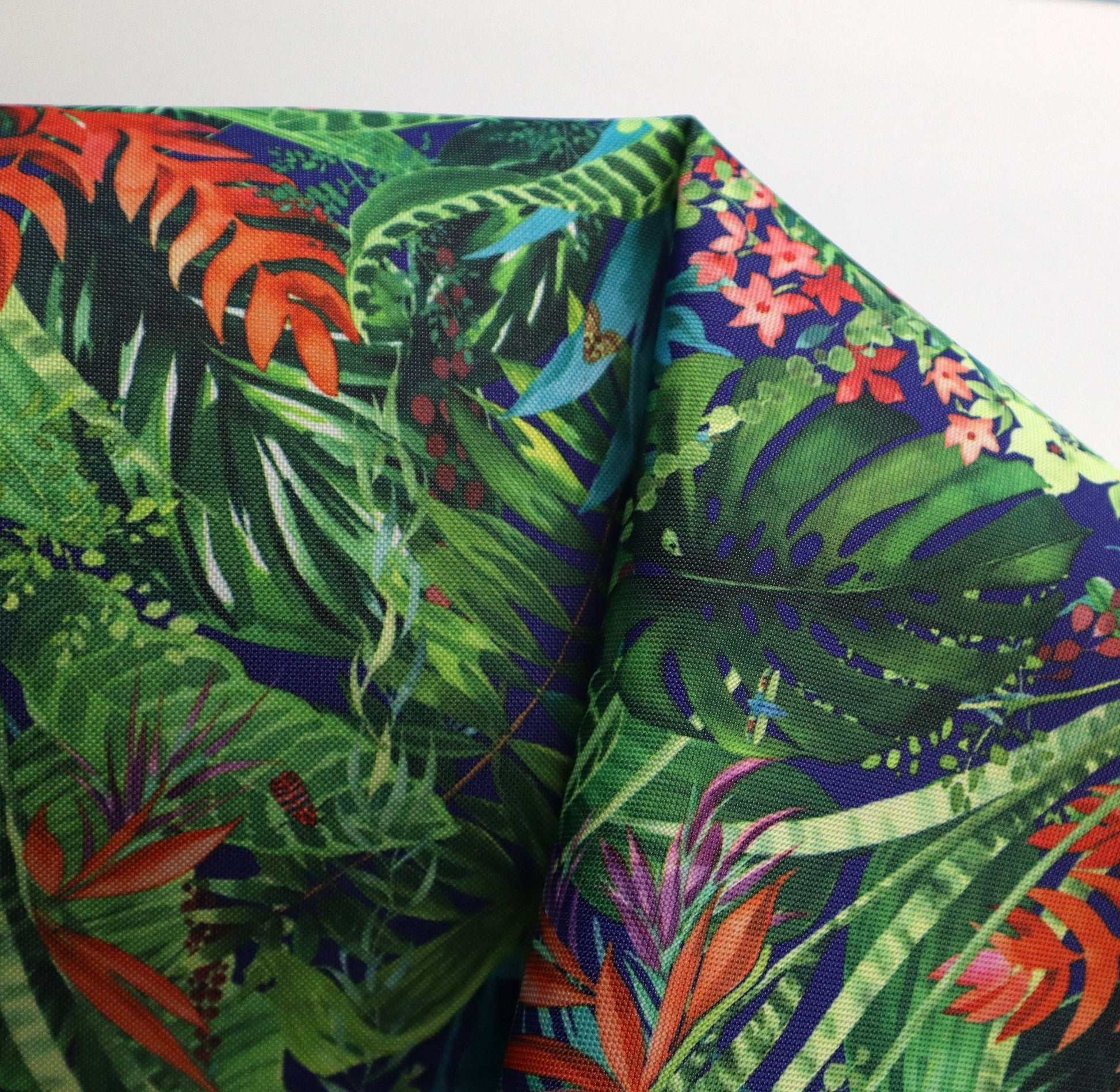 REMNANT/OFFCUT - Waterproof Canvas - Jungle 18" x 34"