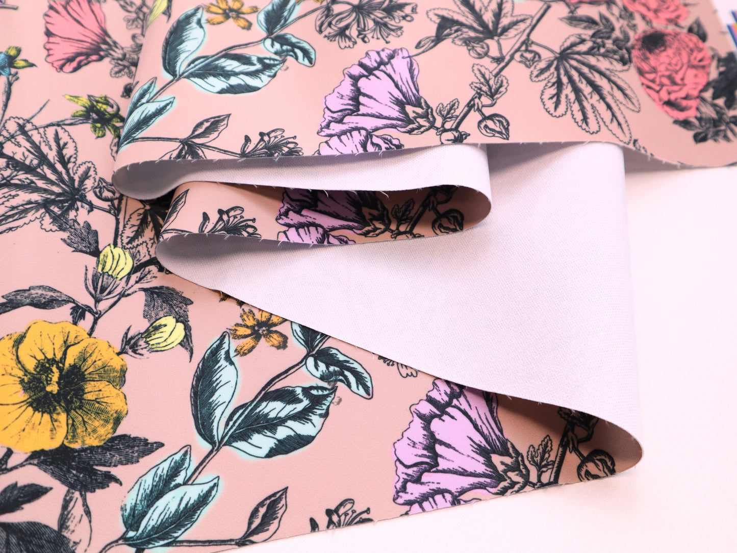 Lux Bonded Poly/Nylon- Blush Vintage Floral