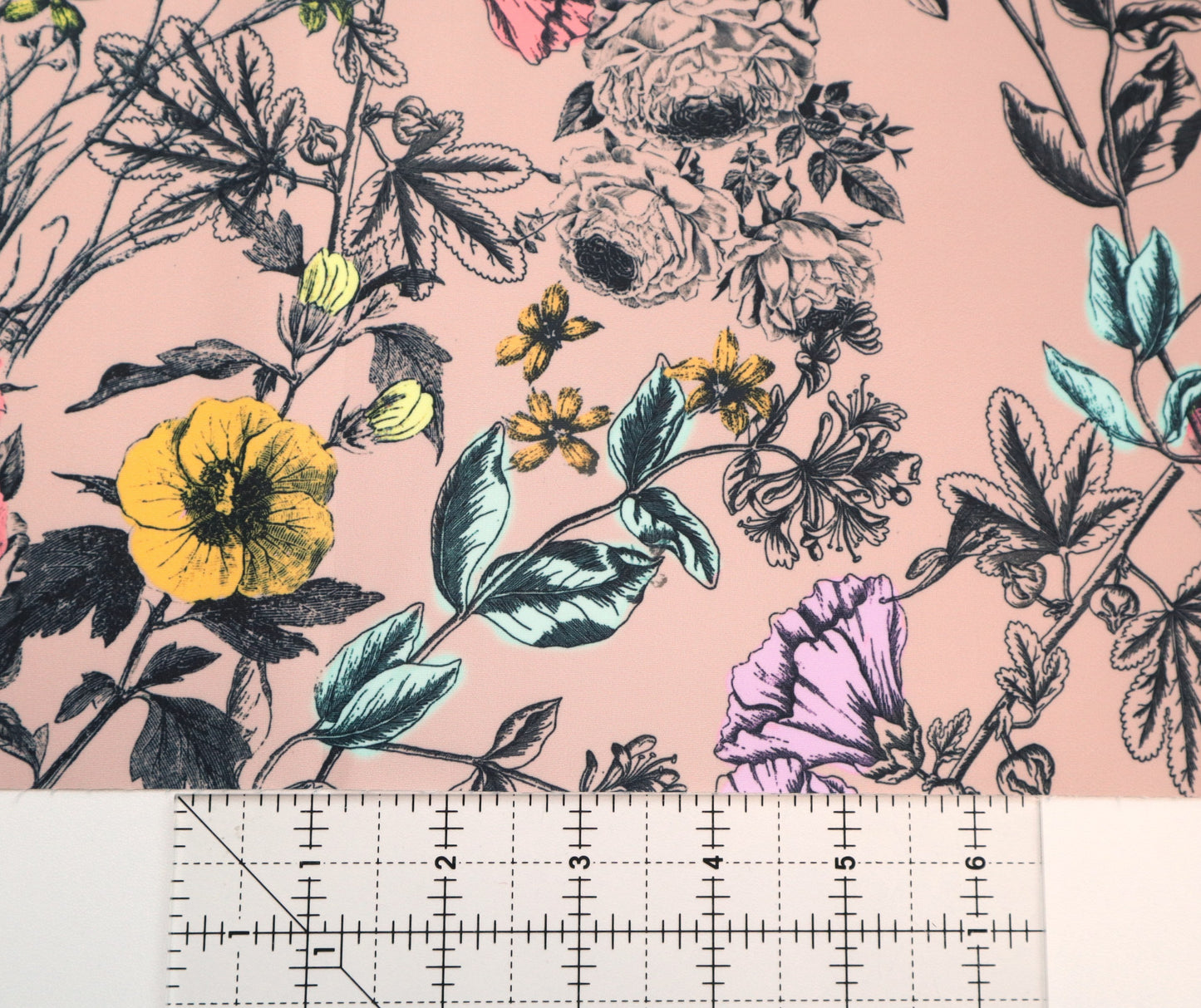 Lux Bonded Poly/Nylon- Blush Vintage Floral