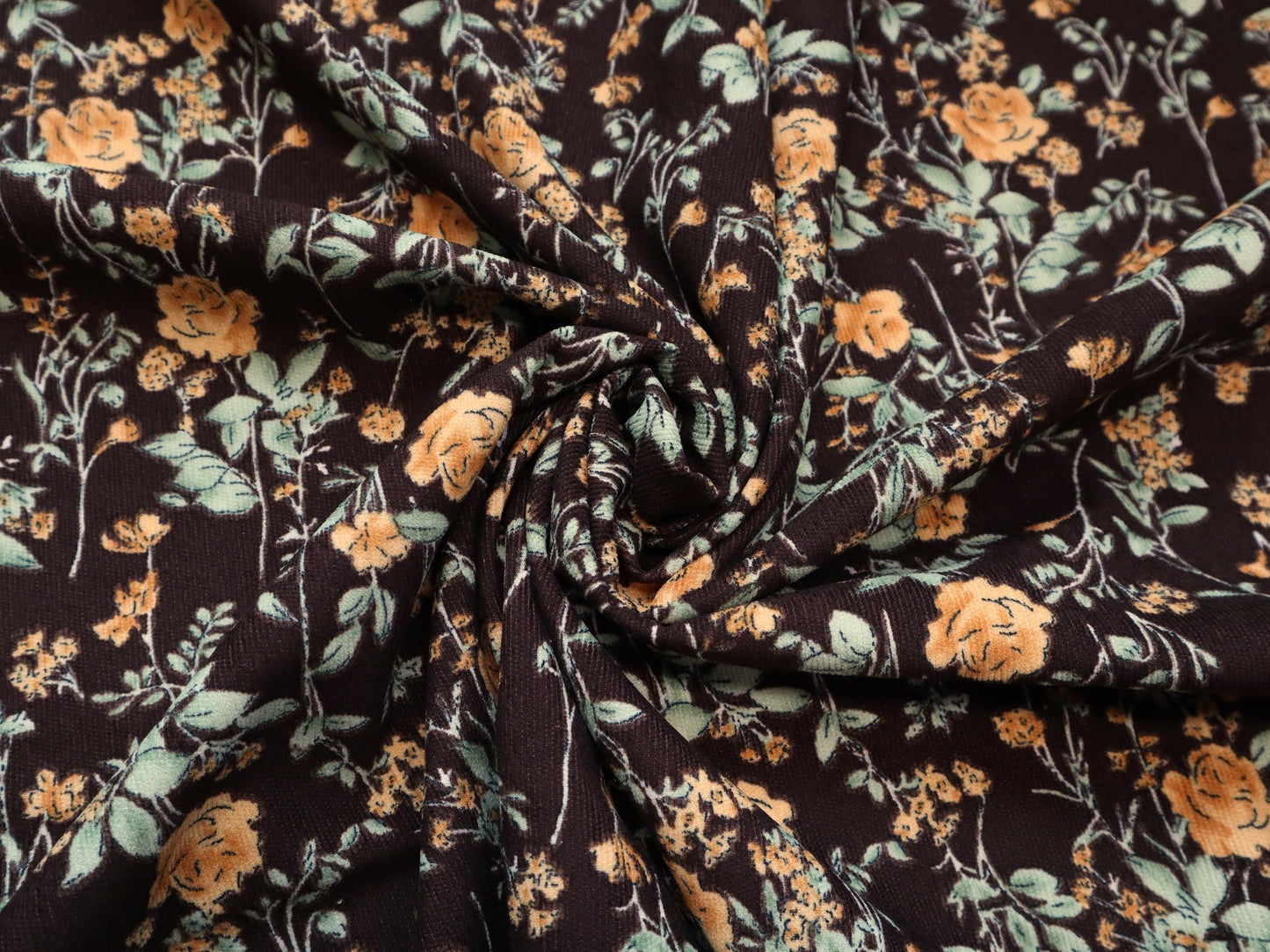 REMNANT/OFFCUT - Corduroy 21 Wale - Apricot Bloom- 23" x 58"