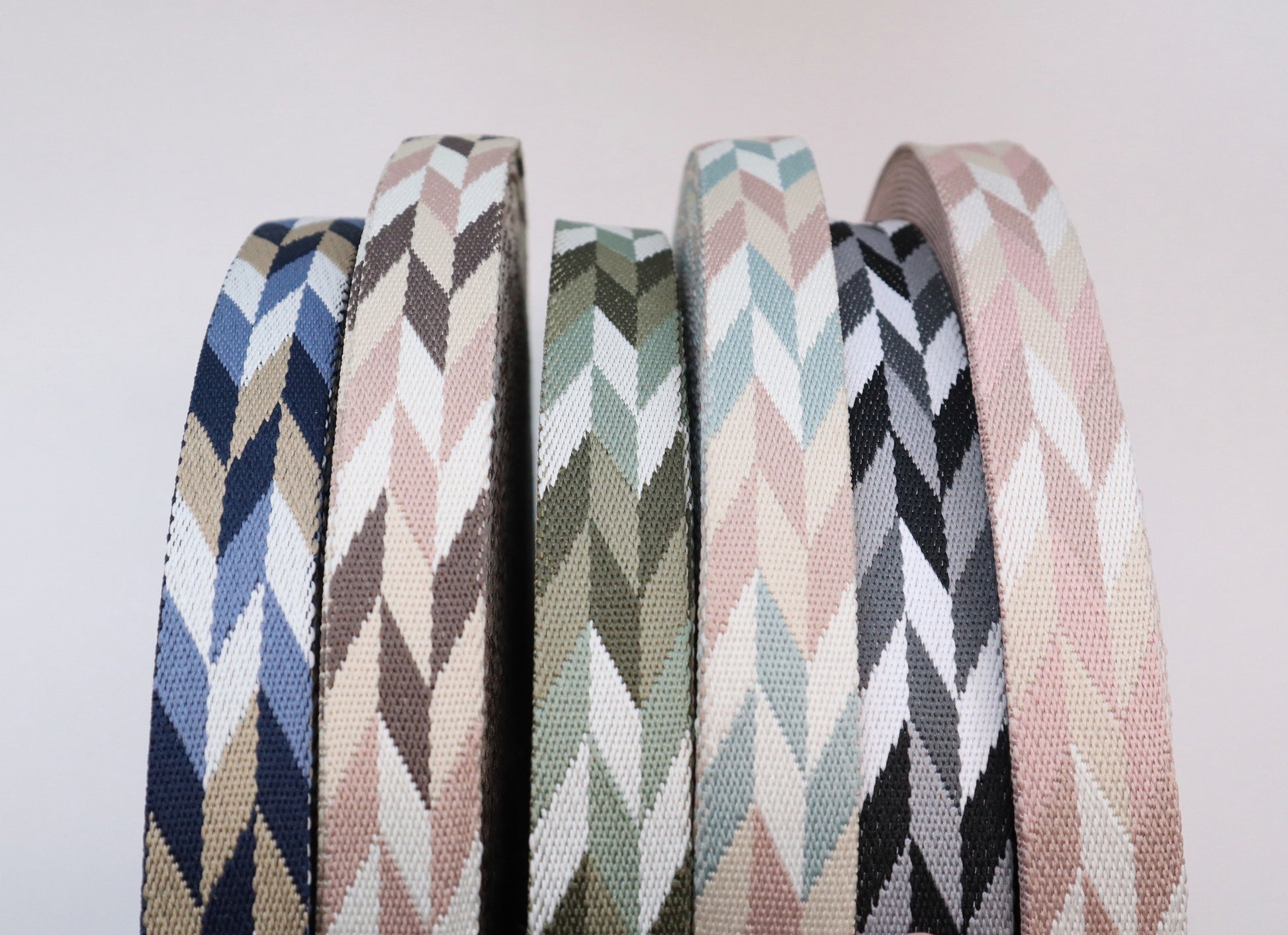 1" Webbing By the Yard - Mini Chevron