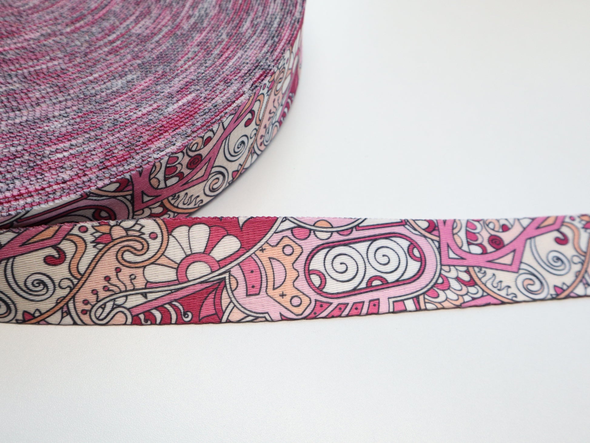 1.5" Webbing By the Yard - Whimsy Pink