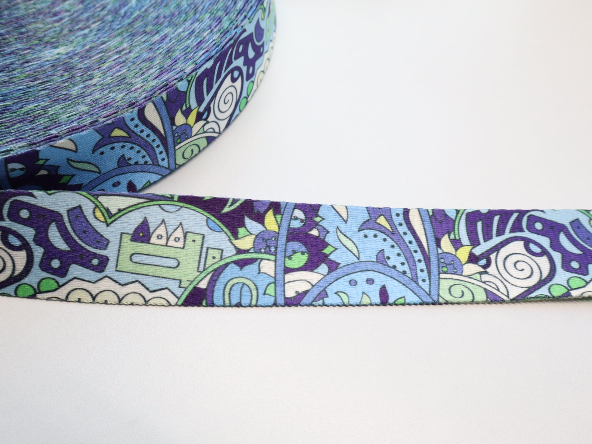 1.5" Webbing By the Yard - Whimsy Blue